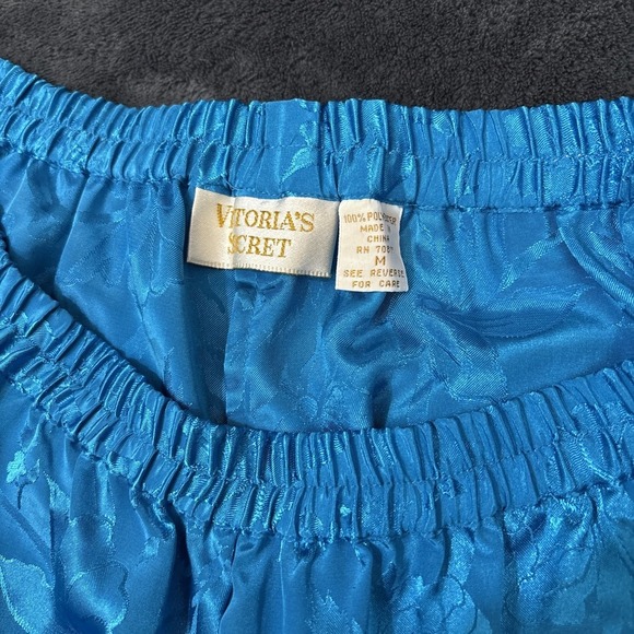 Vintage Victorias Secret Satin Sleep Shorts Womens Medium 90s Y2K Lounge - Picture 6 of 6